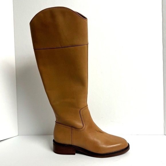 Vince Camuto Womens Alfella Knee High Boot Cognac Size 8 M